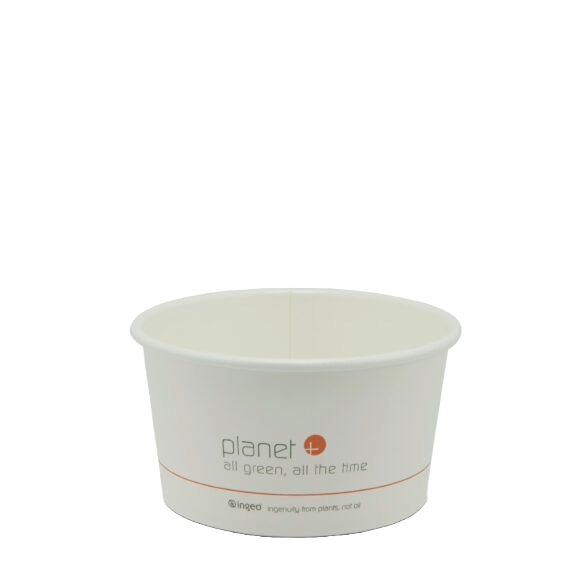 12 oz Hot & Cold Paper Food Container | PLA Lined | Compostable | 500/case - Planet+