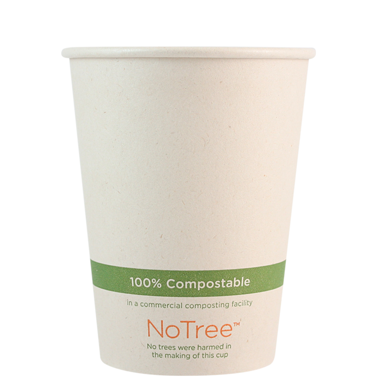 12 oz NoTree Paper Compostable Hot Cup | Kraft | 1000/case - World Centric
