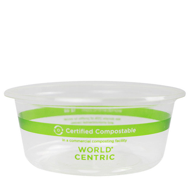 12 oz Round Deli Containers | Clear PLA | 1000/case - World Centric