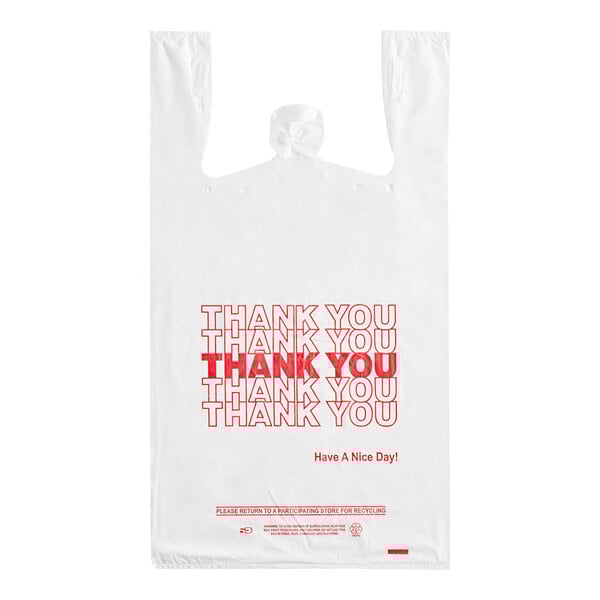 1/6 12"x7"x22" THANK YOU Plastic bag - 25 microns 300/case - Wellcare