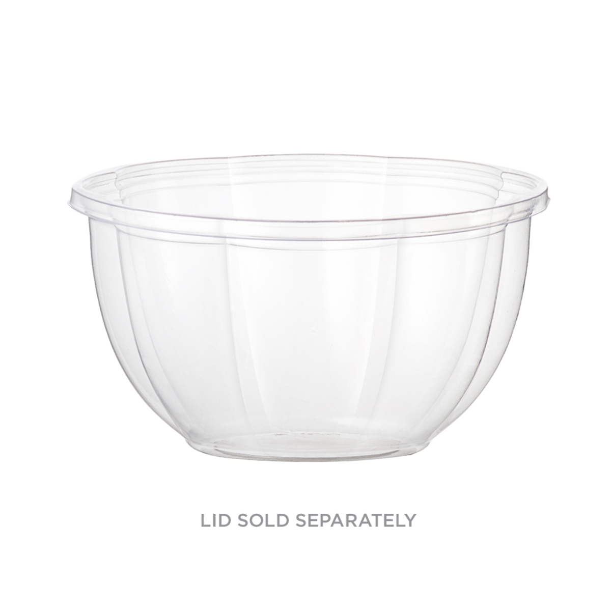 16 OZ ROUND Salad Bowls | CLEAR PLA | 450/CASE - WORLD CENTRIC