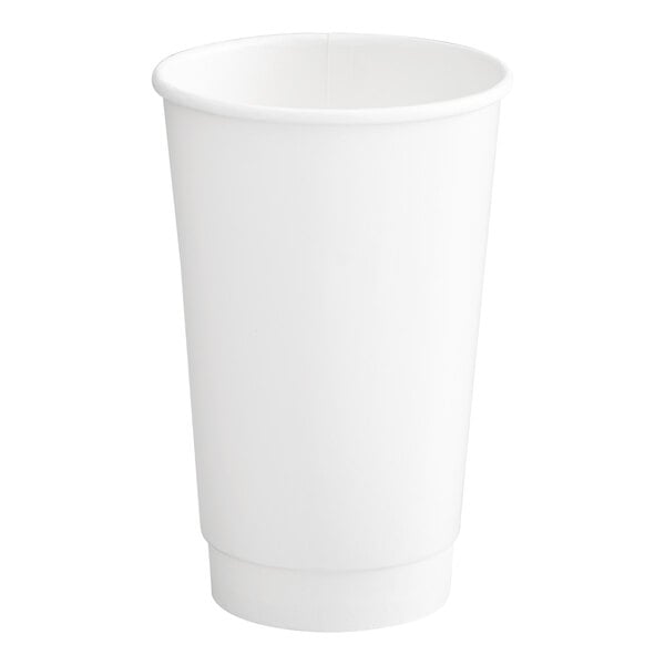 16 oz Double wall coffee cups - White - 500/case - Earth Care