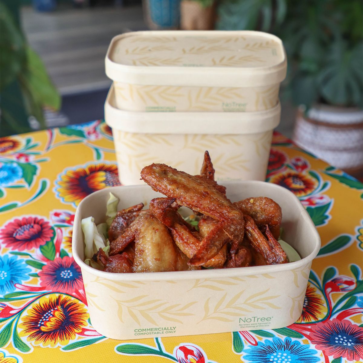 16 oz NoTree Rectangular Container | 300/case - World Centric