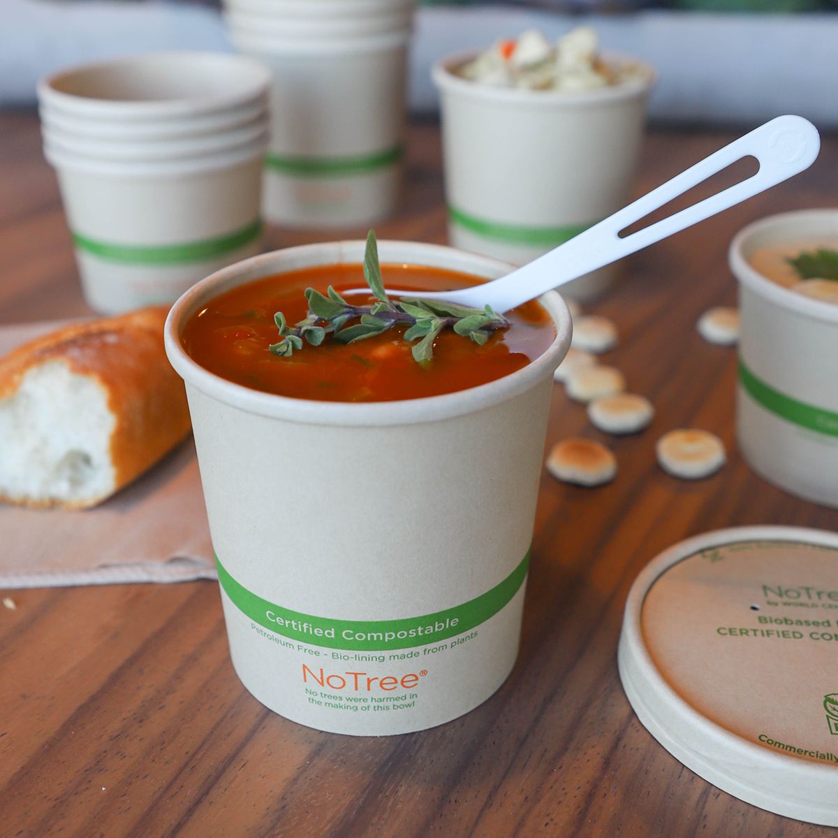 16 oz NoTree Tall Paper Bowl | 500/case - World Centric