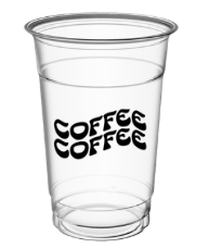 16 oz PET cups - Coffee Coffee Logo - 1000/case
