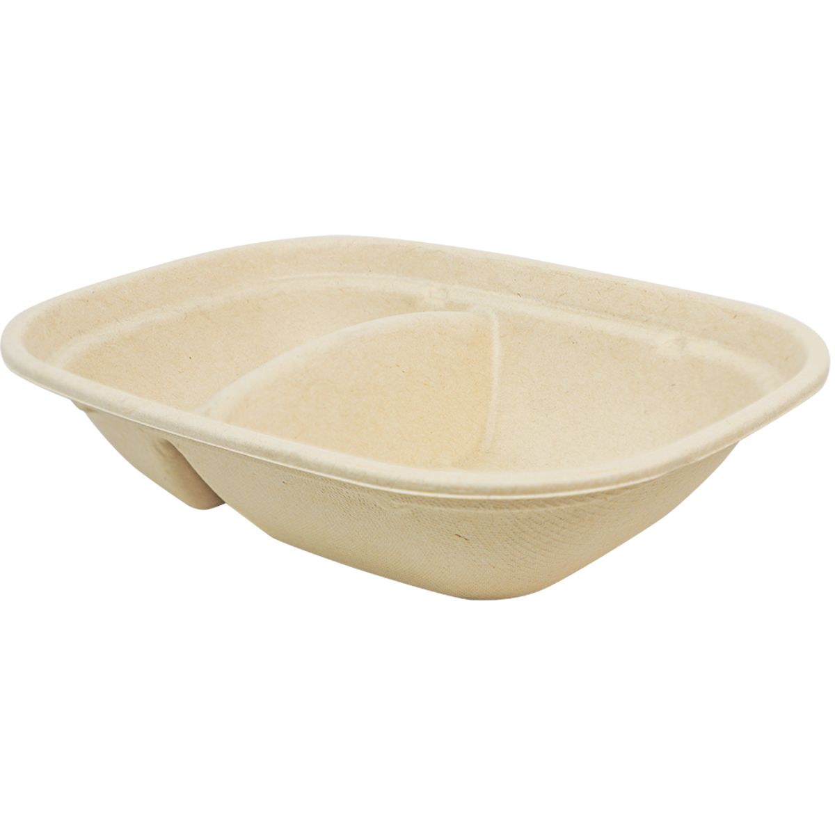 24 oz Fiber Box, 2–Compt | 400/case - World Centric