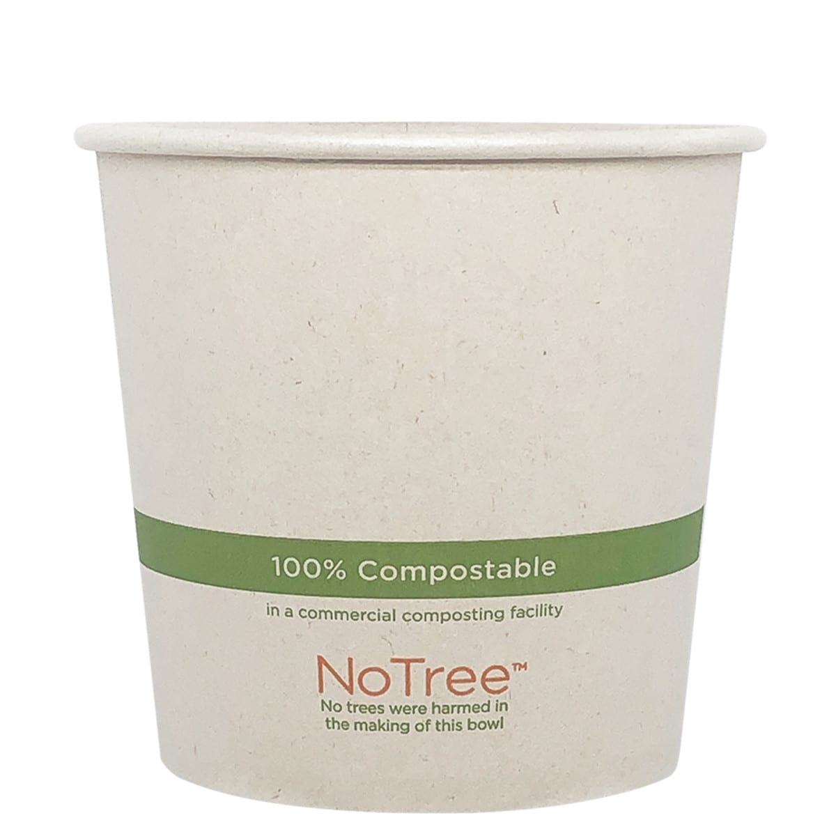 24 oz Hot & Cold Paper Food Container | PLA Lined | NoTree | 500/case - World Centric