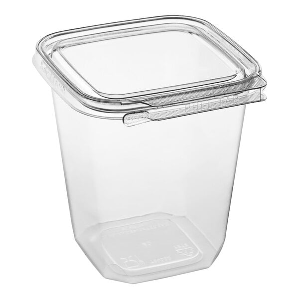 TS 4032 - Squareware Clamshell 32oz, Clear, Tamper-Resistant - 240/case