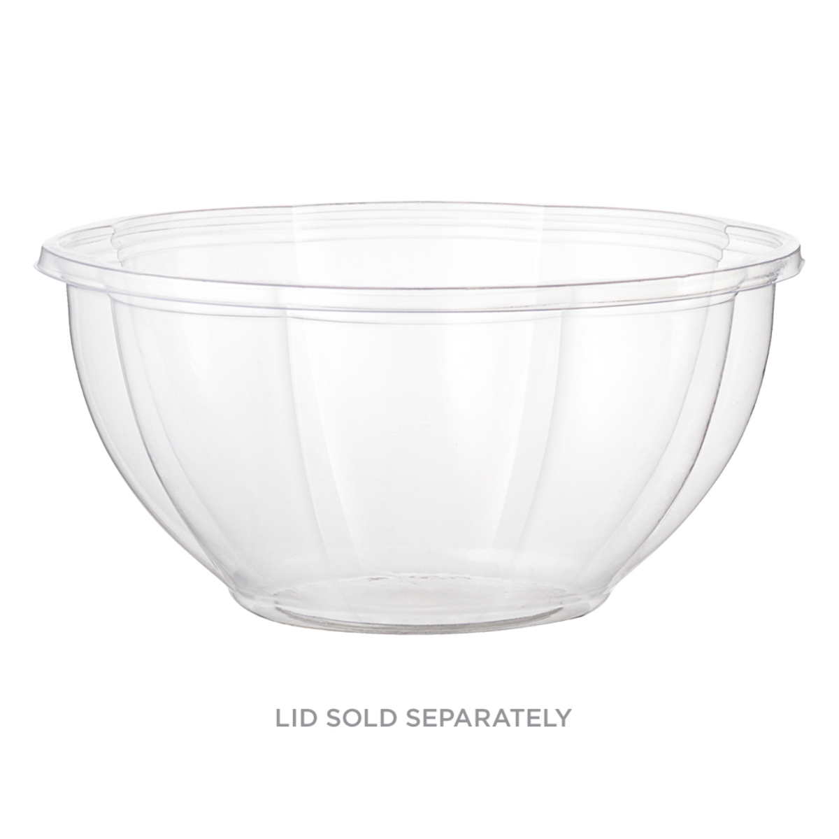 32 OZ ROUND Salad Bowls | CLEAR PLA | 600/CASE - WORLD CENTRIC