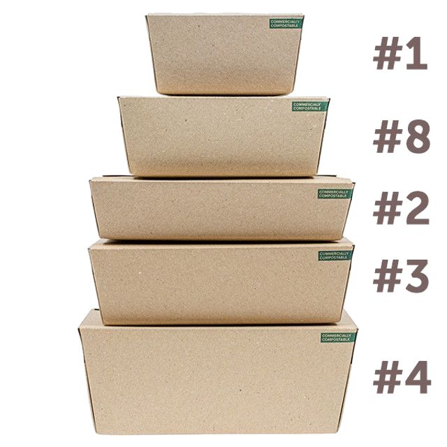36 oz INNOBOX EDGE™ #2 | Compostable Kraft | PLA-Lined | 140/case - Stalk Market