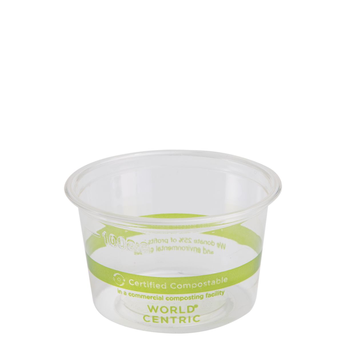 4 oz Portion Cup | Clear PLA | 1000/case - World Centric