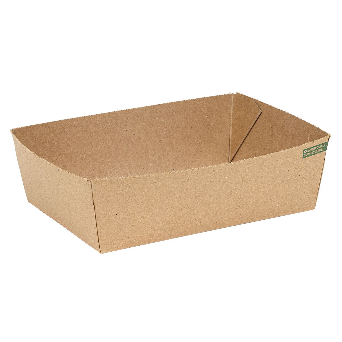 56 oz INNOBOX EDGE™ #3 | Compostable Kraft | PLA-Lined | 130/case - Stalk Market