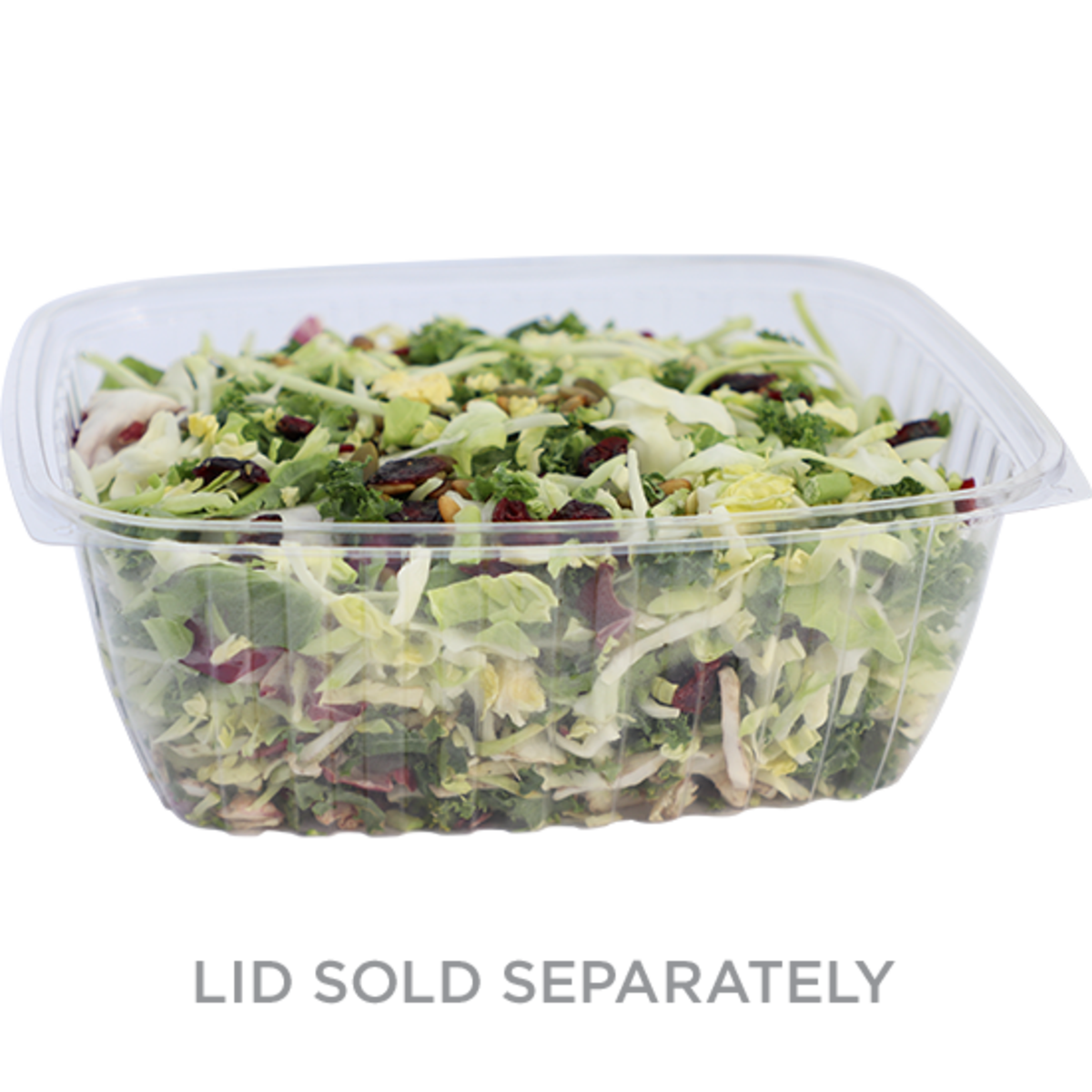 64 OZ RECTANGULAR DELI CONTAINER | CLEAR PLA | 400/CASE - World Centric