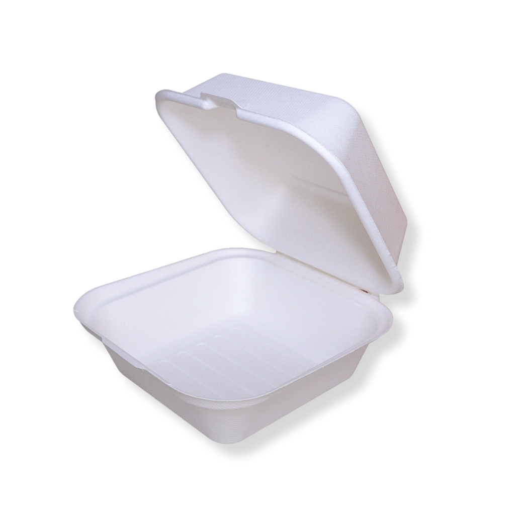 6x6 Fiber Burger Box 500/case | HL66 | DEP - 100% Prepaid