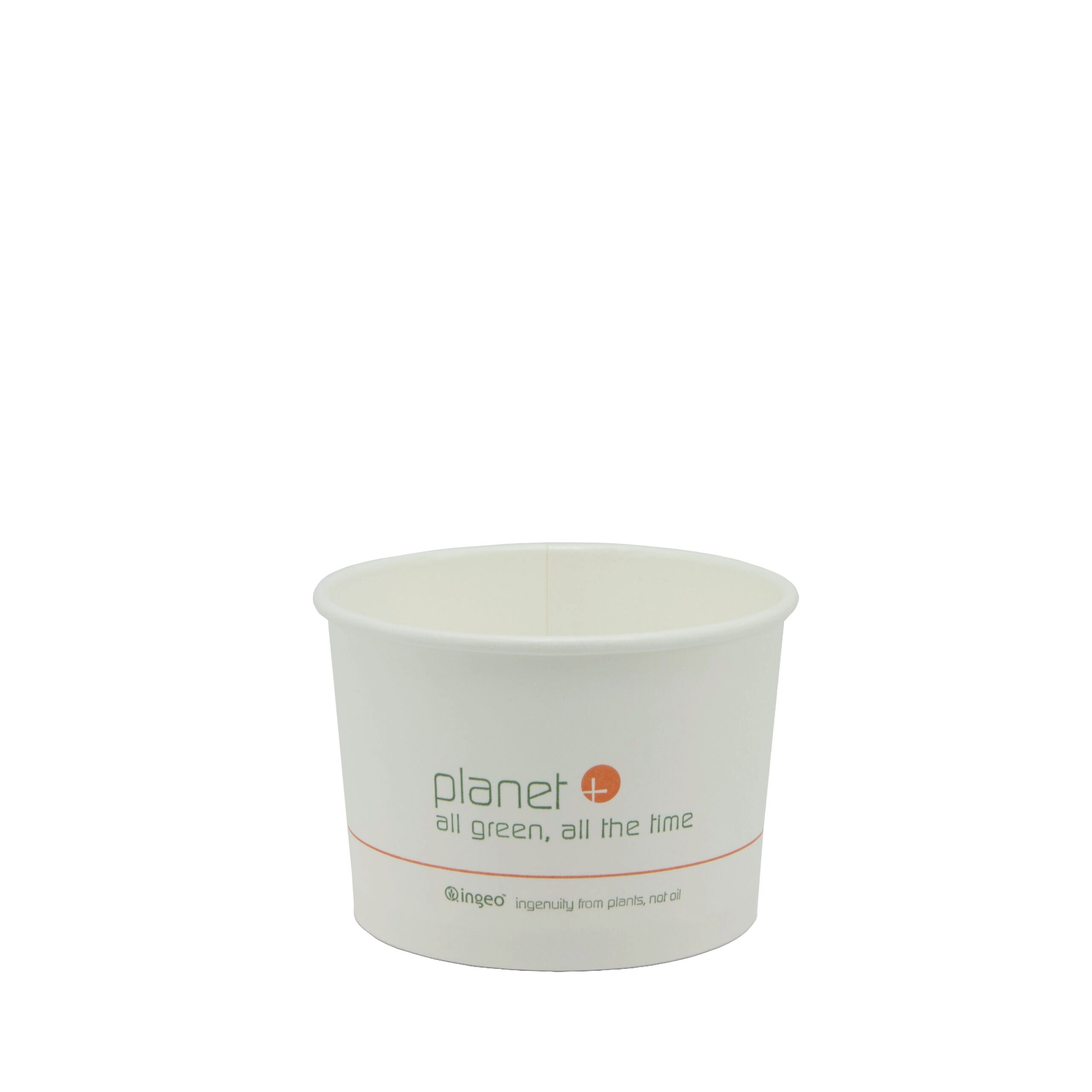 8 oz Hot & Cold Paper Food Container | PLA Lined | Compostable | 1000/case - Planet+