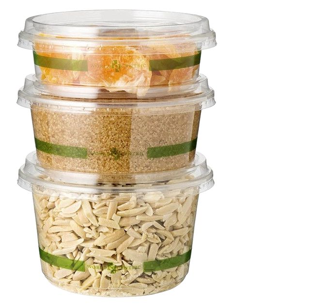 8 oz Round Deli Containers | Clear PLA | 1000/case - World Centric
