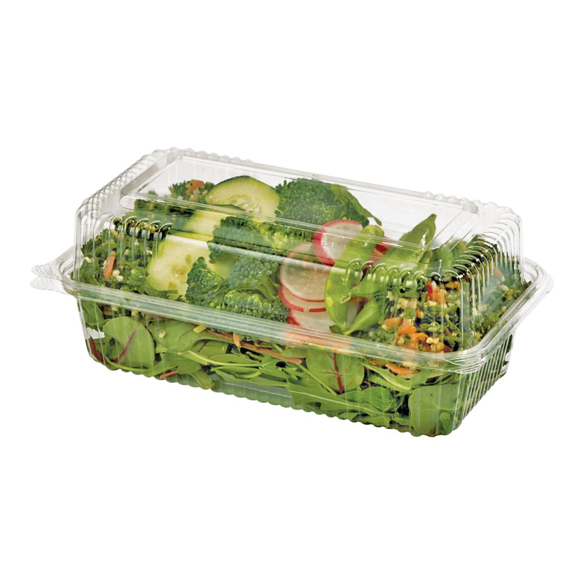 9x5x3" Hinged Clamshell | Clear PLA | 200/case - World Centric
