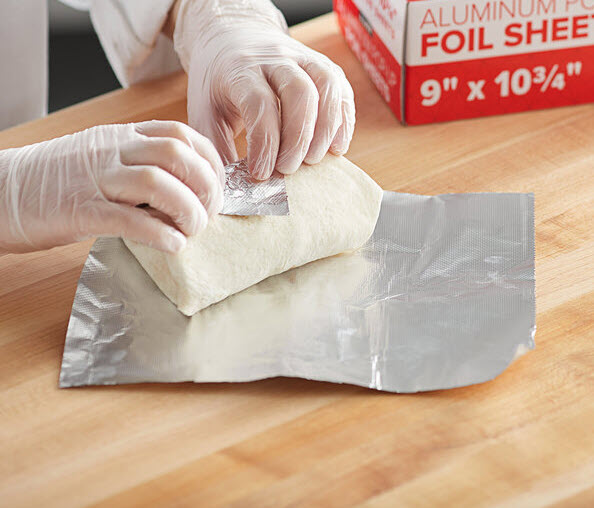 Aluminum foil 9X10.75" Pop-up Sheet 500 pcs/box, 6 boxes in a case
