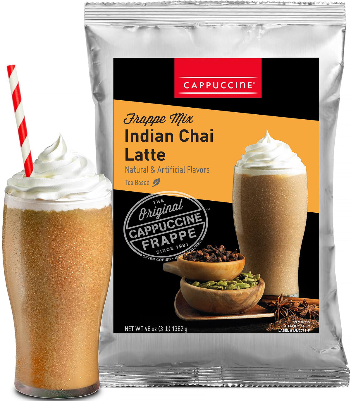 Cappuccine Indian Chai Latte - 5 bags/case