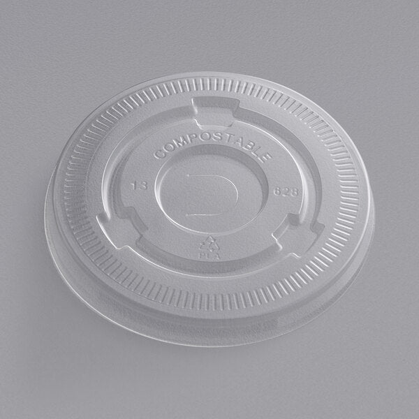 Flat PET Lid 105 mm for Paper cold cup 600/case (use paper cold cup 32oz)