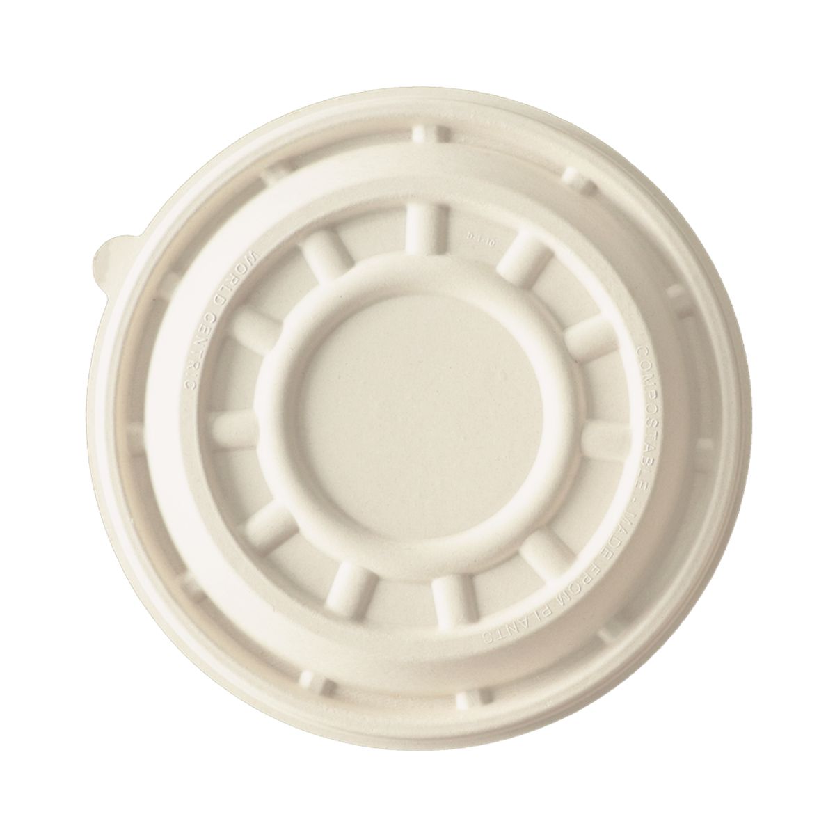 LID Fiber 8" PizzaRound - Base sold separately - 200/case - World Centric