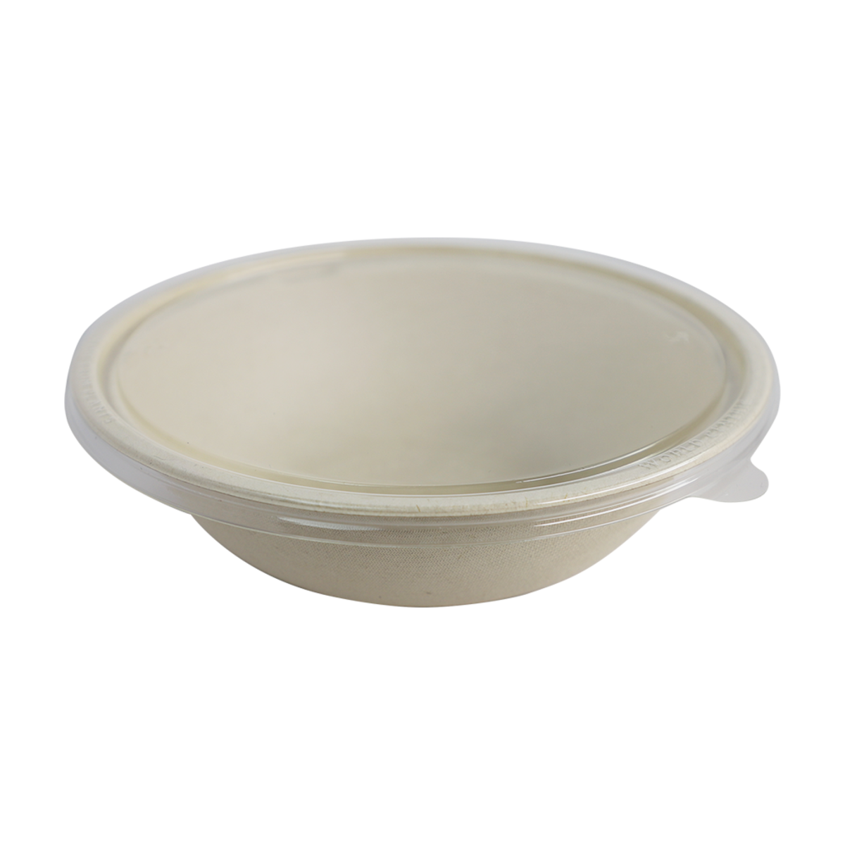 LID PLA - 32 oz Fiber Wide Bowls | Clear | 300/case - World Centric