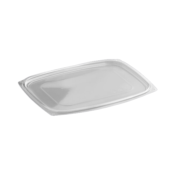 LID PLA | 48-64 oz Rectangular Deli Container | Clear | 400/CASE - World Centric