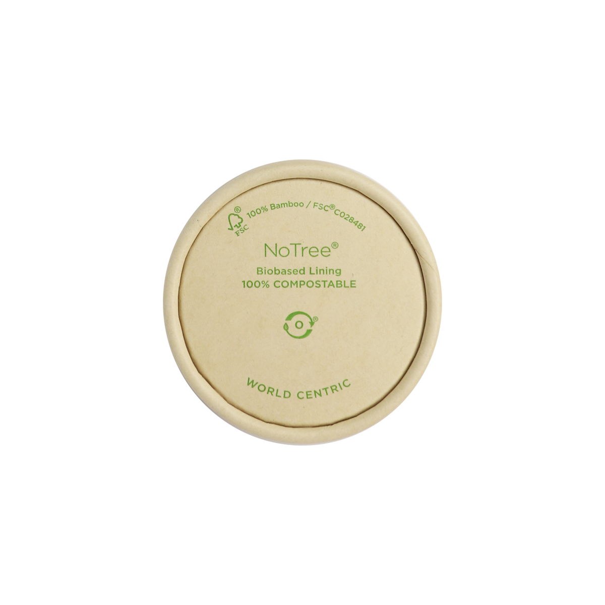 Lid for 2 oz Paper Portion Cup | NoTree | 1000/case - World Centric