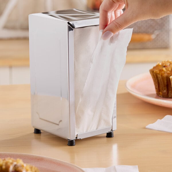 Nova Tall-Fold Napkin 6.7 x 13, White, 1-Ply, 10000/case