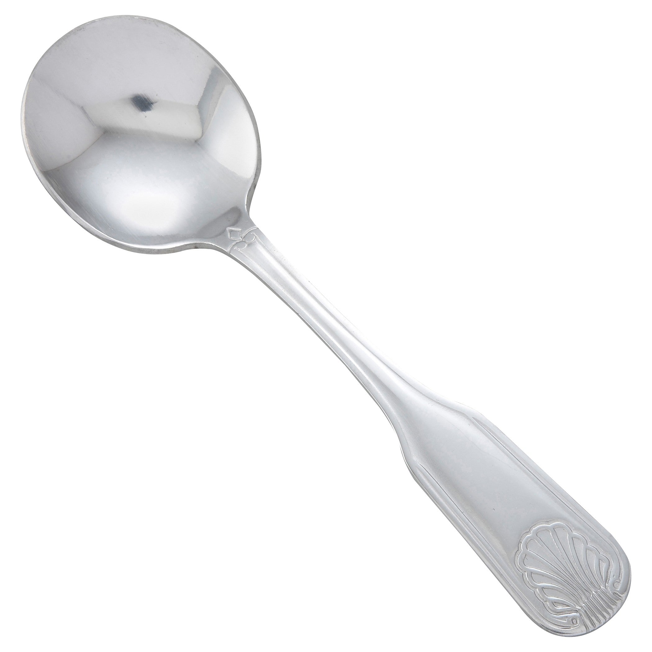 Winco 0006-04 Toulouse Heavy Mirror Finish Stainless Steel Bouillon Spoon (12/Pack)