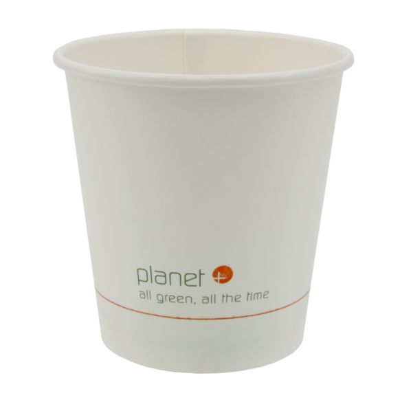 10 oz Compostable Hot Cup | PLA Lined SFI® Paper | 1000/case - Planet+