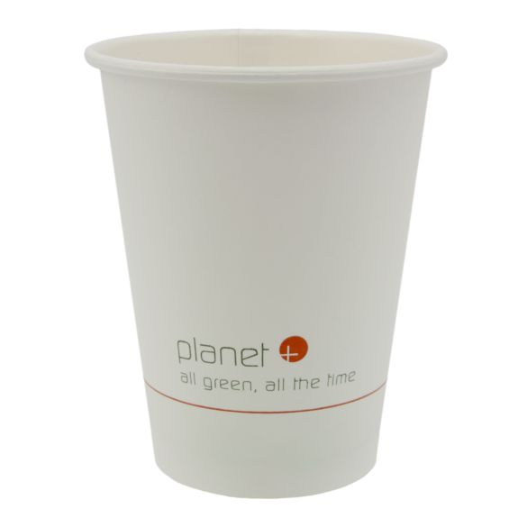 12 oz Compostable Hot Cup | PLA Lined SFI® Paper | 1000/case - Planet+