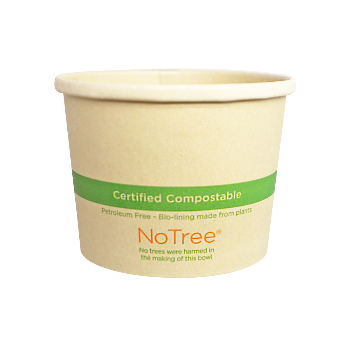 12 oz NoTree Tall Paper Bowl | 500/case - World Centric