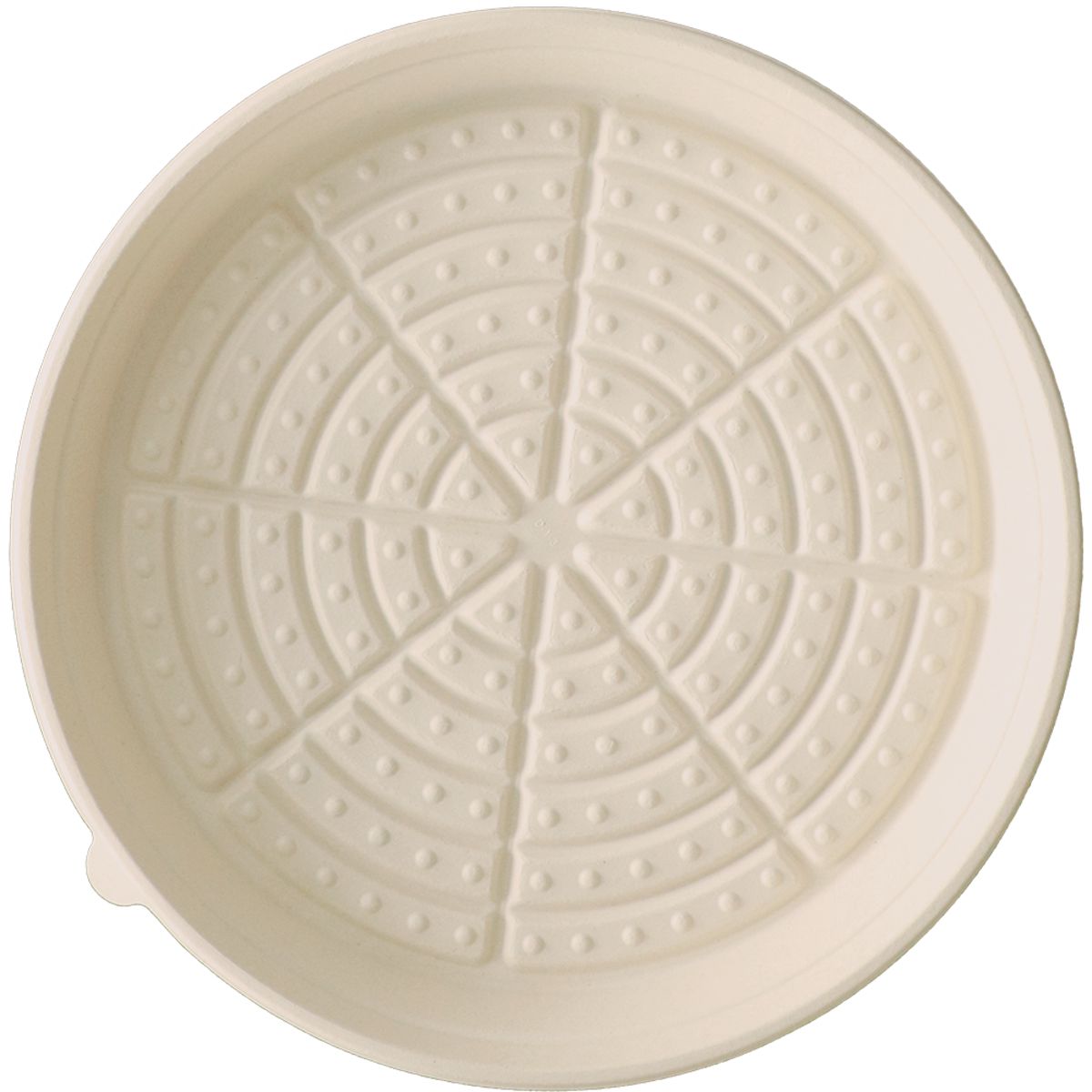 14" PizzaRound Tray - Lid sold separately - 100/case - World Centric
