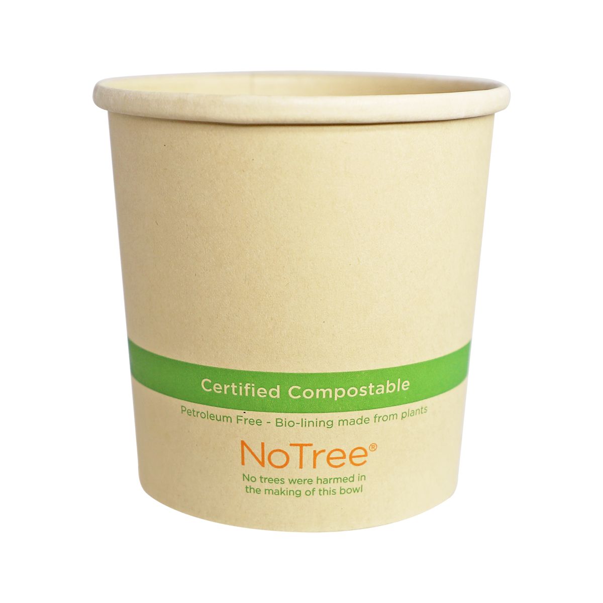 16 oz NoTree Tall Paper Bowl | 500/case - World Centric