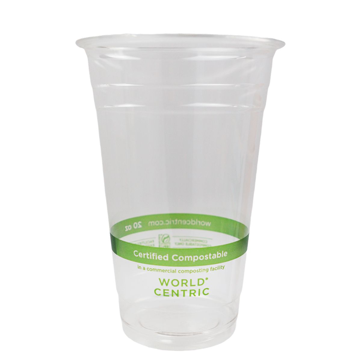 20 oz Cold Cup | Clear PLA | 1000/case - World Centric
