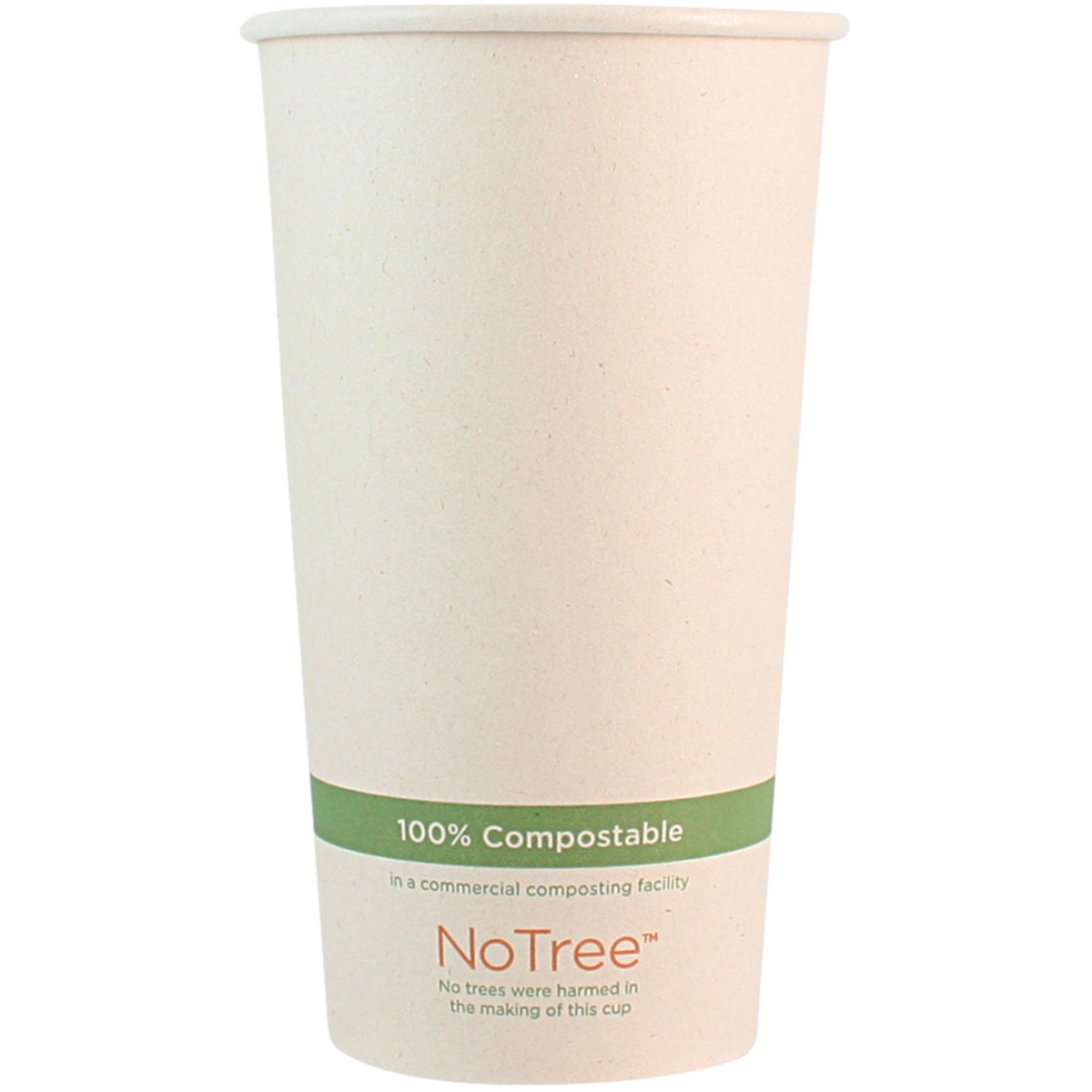 20 oz NoTree Paper Compostable Hot Cup | Kraft | 1000/case - World Centric