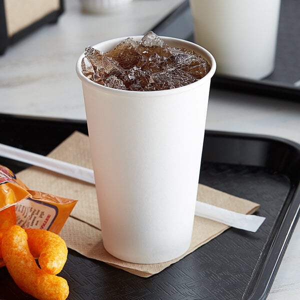22 oz Paper cups 90mm for cold drinks - 1000/case