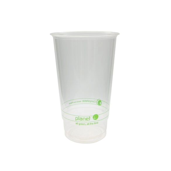 24 oz Cold Cup | Compostable PLA Plastic | 1000/case - Planet+