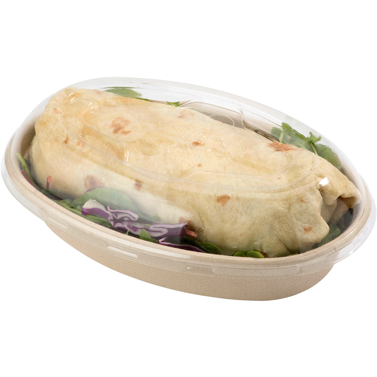 24 oz Compostable Fiber Burrito Bowl | 400/Case - World Centric