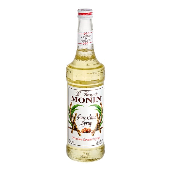 Monin Pure Cane Flavoring Syrup 750 ml Glass Bottle