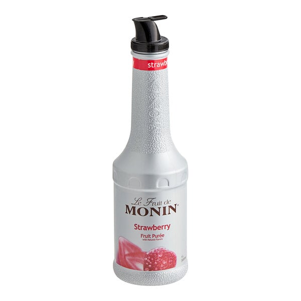 Monin Strawberry Puree 1 Liter - 4/Case