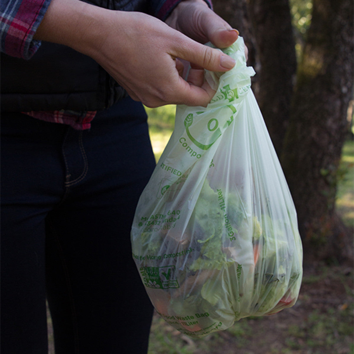 3 Gallon Small Food Scraps Trash Bag - .6 mil - 500 Count - World Centric