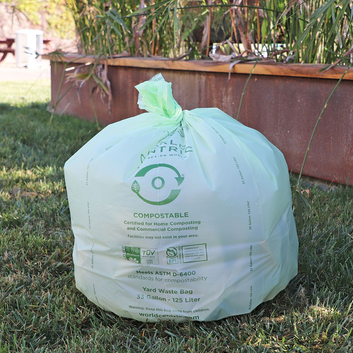33 Gallon Lawn & Leaf Garbage Bag - 1 mil - Case of 150 - World Centric