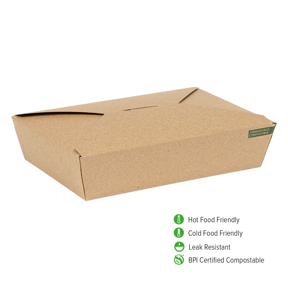 36 oz INNOBOX EDGE™ #2 | Compostable Kraft | PLA-Lined | 140/case - Stalk Market