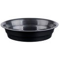 32 oz Round Container - PP Black Base with Clear Lid - 150/case - Wellcare