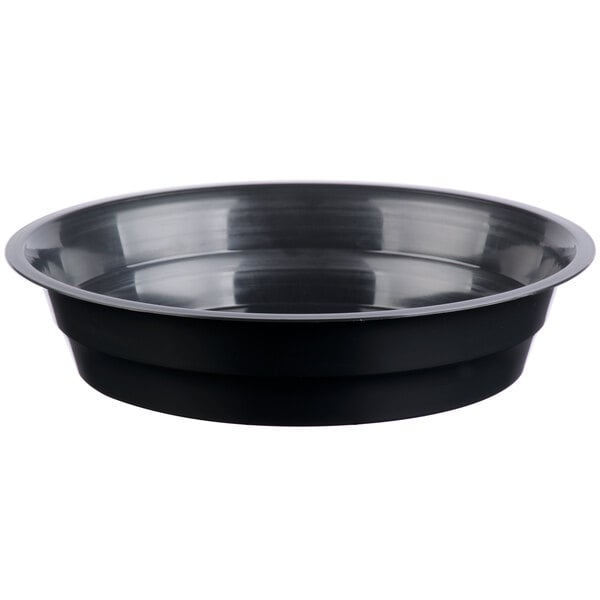 48 oz Round Container - PP Black Base with Clear Lid - 150/case - Wellcare
