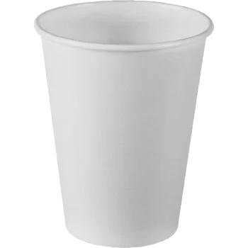 6 oz Single Wall Paper Hot Cup. Plain White, 1000/case - Wellcare