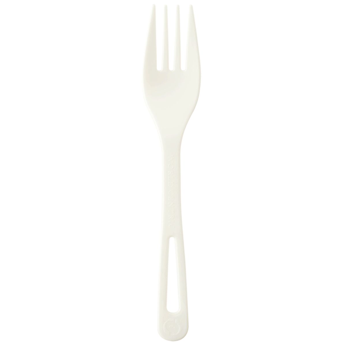 6.3" Compostable Fork | Bulk Pack | White | 1000/case - World Centric