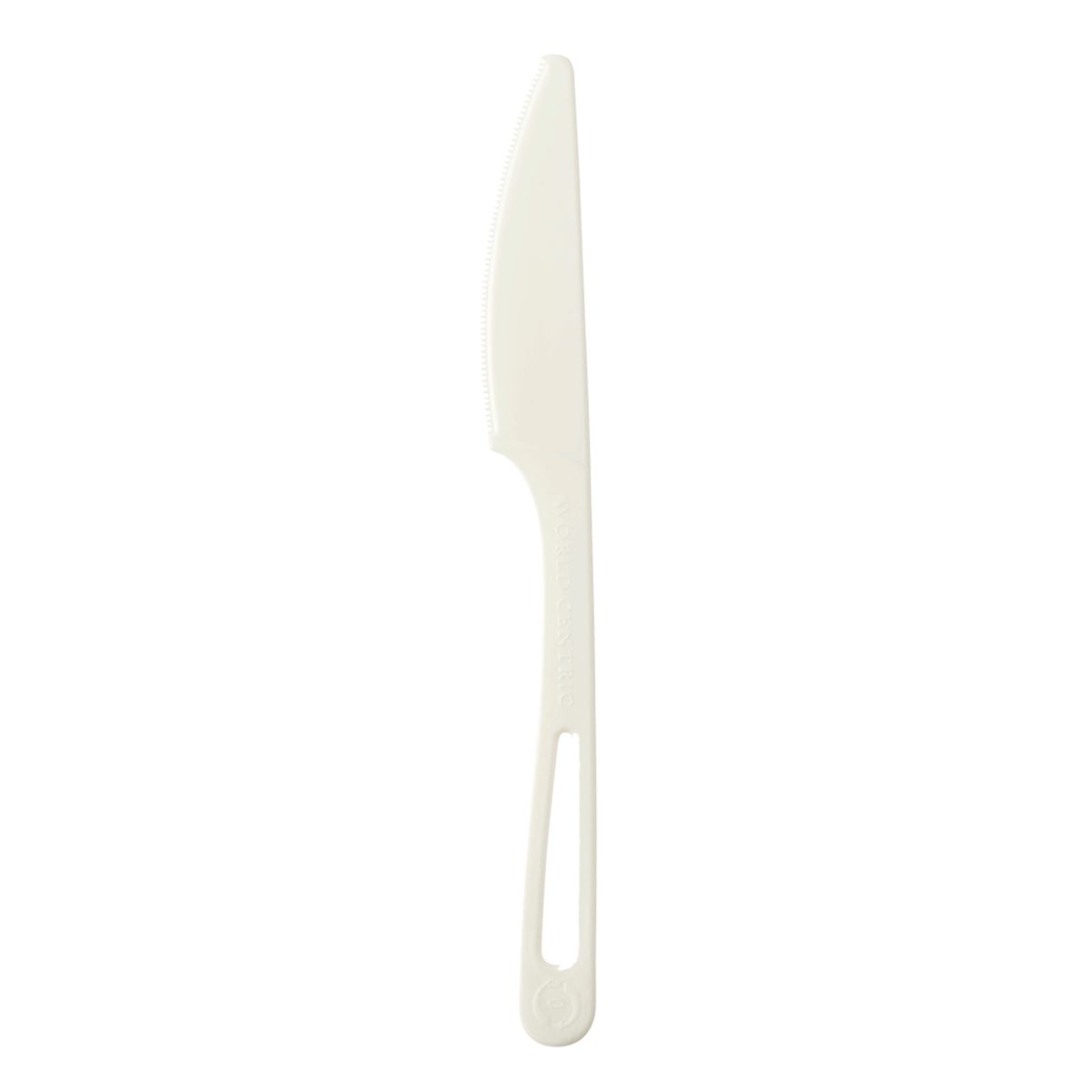6.3" Compostable Knife | Bulk Pack | White | 1000/case - World Centric